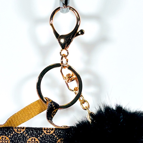 Mini Bag Keychain Charm with Pom - Picture 3 of 6